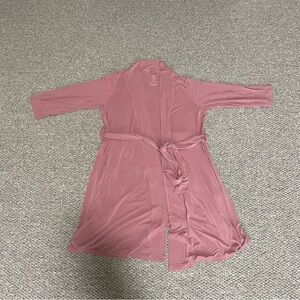 Posh Peanut Knit Robe- Dusty Rose M